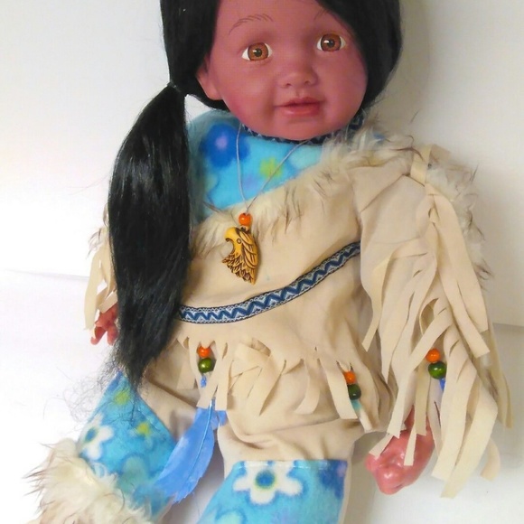 Babydoll Southwestern Culture Doll baby in American Native design outfit - Picture 3 of 9